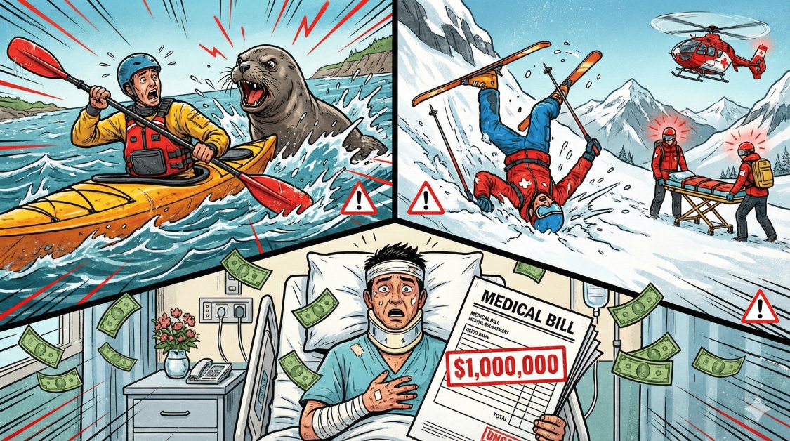 Бешеный тюлень, проглоченный магнит и эвакуация за миллионы: что шло не так у российских туристов в 2025 году